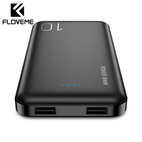 FLOVEME batterie d'alimentation 10000mAh pour iPhone Xiaomi Powerbank batterie externe chargeur Portable Mi Powerbank batterie de secours ► Photo 1/6