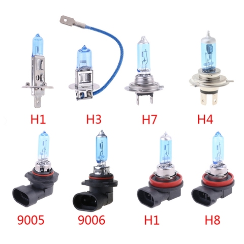 Ampoule halogène H1/H3/H4/H7/H8/H11/9005/9006 12V 55W 5000K pour phare de voiture en verre de Quartz 1 pièce ► Photo 1/6