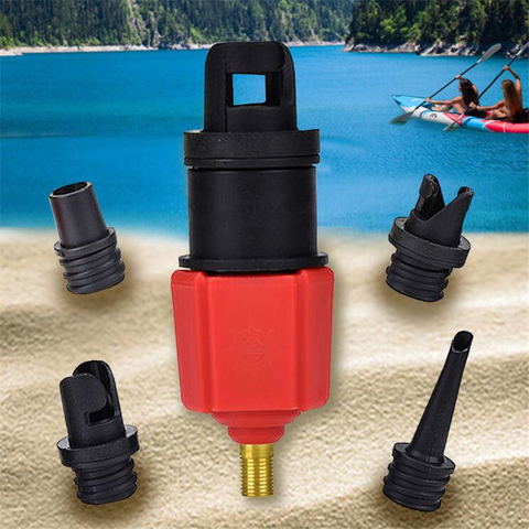 Nouvelle voiture compresseur d'air Air Valve adaptateur véhicule pompe à Air Valve adaptateur pour matelas d'air gonflable lit bateau canoë Kayak ► Photo 1/6