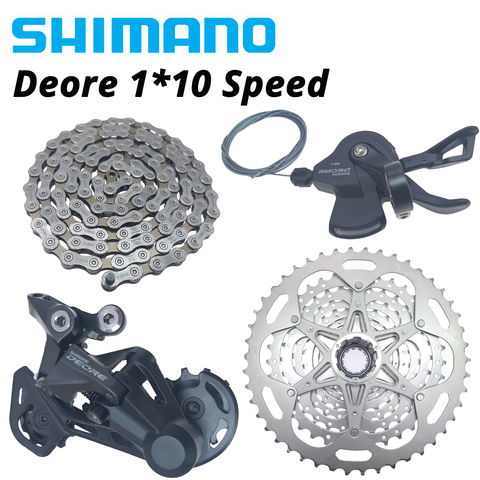 Shimano Deore m4100 m6000 1X10S dérailleurs groupe 10 levier de vitesse HG500 HG50 cassette 36T 42T 46T roue libre hg54 chaîne ► Photo 1/4