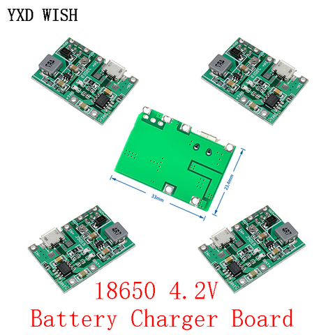 Panneau de chargeur de batterie au Lithium Li-ion 18650 3.7V 4.2V, Module DC-DC Step Up Boost TP4056, Kit de bricolage, 5 pièces ► Photo 1/3