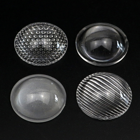 Réflecteurs de lentilles de lampe de poche LED, diamètre 23mm perle/lisse/givré/rayure surface optique PMMA lentille plane convexe acrylique ► Photo 1/6