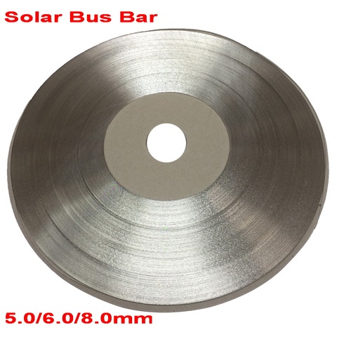 Barre de bus solaire, 6.0mm 8.0mm 5.0mm, fil de tablage PV pour bricolage, panneaux solaires, soudure de cellules solaires ► Photo 1/5