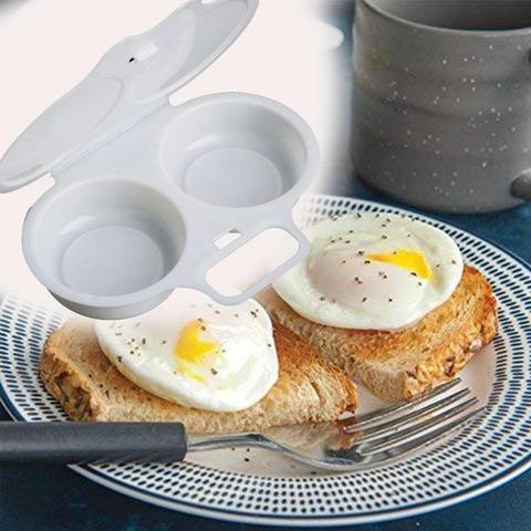 Four à micro-ondes de cuisine | Autocuiseur à oeufs de forme ronde, moule de cuisson, ustensiles de cuisine, ustensiles de cuisine, oeuf frit ► Photo 1/6