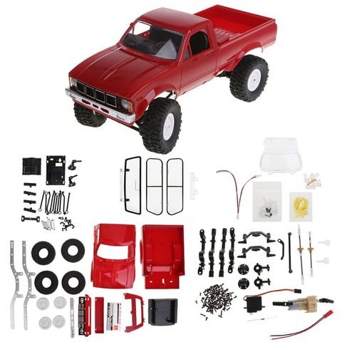 KIT de voiture radiocommandée WPL C24 pour enfants, 2.4G, 4x4, Buggy tout-terrain, chenille, Machine à déplacer, jouets ► Photo 1/6