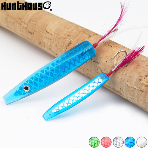 Hunthouse 6 pièces/lot Surf Yumizuno pêche en plastique dur leurres de pêche cuillère à la traîne 45 mm 60mm appâts de pêche spinners cuillère appât ► Photo 1/6