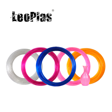 LeoPlas 1.75mm 10 et 20 mètres Flexible souple clair échantillon de Filament de TPU pour imprimante 3D fournitures d'impression en caoutchouc matériel ► Photo 1/6