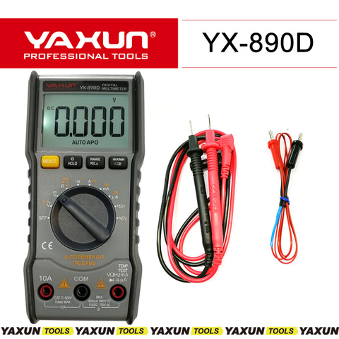 Nouveau YAXUN haute qualité autorange multimètre numérique NCV True RMS TRMS 5999 résistance de mesure courant ca/VC volt etc. ► Photo 1/5