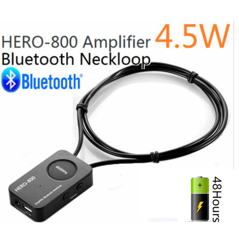 EDIMAEG 4.5W amplificateur puissant Bluetooth NeckLoop pour aide auditive et écouteur sans fil avec bobine en T répondant Cellphon ► Photo 1/6