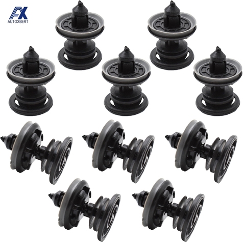 10x Porte intérieure Garniture panneau de carte pour VW Clips Volkswagen Touran Tiguan Golf Passat Polo voitures Rivets en plastique Fixations ► Photo 1/6