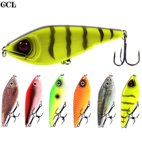 CCLTBA 9CM 26G D'eau Douce Pêche leurres Dur Wobbler Suspension Pike Basse Musqué Jerkbait Leurre De Pêche ► Photo 1/6