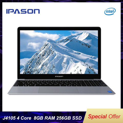 IPASON – Ultrabook Portable MaxBook P1, écran IPS de 15.6 pouces, ordinateur de bureau, Quad-Core, Internet, pratique pour étudiants ► Photo 1/5