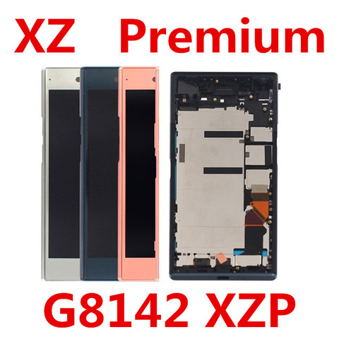 5.5 pouces pour SONY Xperia XZ Premium écran tactile numériseur assemblée XZP G8142 G8141 LCD avec cadre LCD ► Photo 1/5