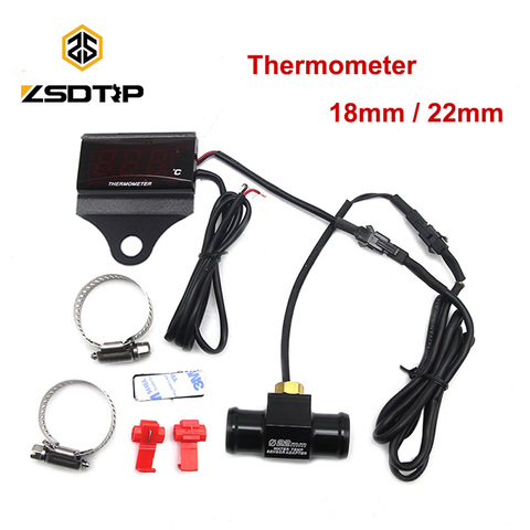 ZSDTRP – thermomètre universel pour moto, affichage numérique de la température de l'eau, jauge, adaptateur de capteur, pour KOSO Yamaha MT 07 MT09 ► Photo 1/6