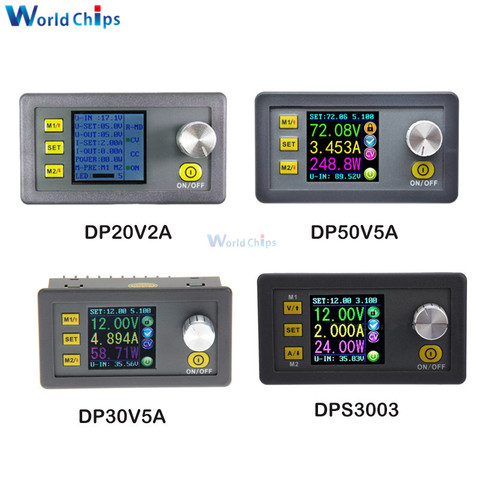 Tension constante courant abaisseur Module d'alimentation Programmable buck régulateur de tension convertisseur couleur LCD voltmètre ampèremètre ► Photo 1/6