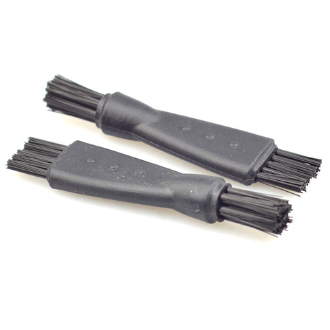 Rasoir en Nylon à Double tête, 10 pièces, brosse de nettoyage pour barbe, démaquillant Portable, de voyage, accessoires pour barbe ► Photo 1/6