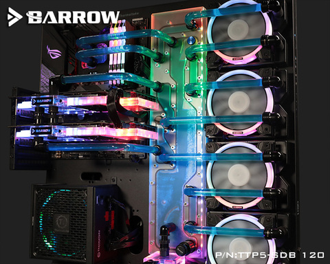 Barrow TTP5-SDB-120, planches d'eau pour boîtier TT Core P5, pour bloc d'eau Intel CPU et bâtiments en GPU simple/Double ► Photo 1/5