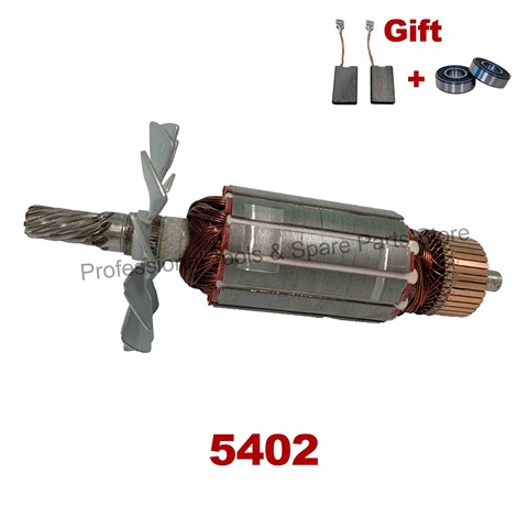 Roulement gratuit et brosse en carbone! Remplacement d'ancrage de Rotor d'armature de AC220V-240V pour scie circulaire MAKITA 5402 ► Photo 1/6