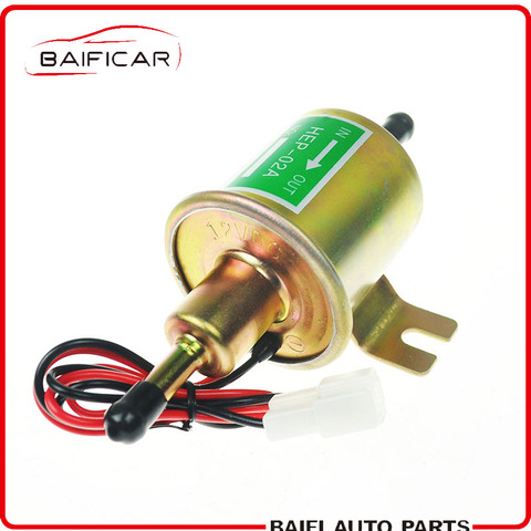 Baificar flambant neuf 12 V Électrique Pompe À Carburant Basse Pression Boulon de Fixation De Fil Diesel Essence HEP-02A pour la voiture Carburateur Moto ATV ► Photo 1/5