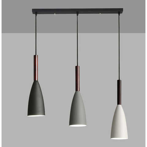 Artpad nordique minimaliste suspension lampe réglable fil suspendu pour salon cuisine café 1/3 têtes suspension E27 ► Photo 1/6