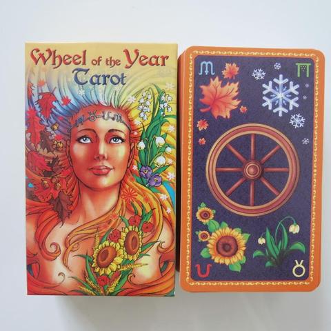 Nouveau Tarot deck oracle cartes mystérieuse divination roue de l'année tarot cartes pour femmes filles cartes jeu jeu de société ► Photo 1/6