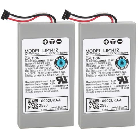 Pack de batteries rechargeables de remplacement, 3.7V, 930mAh, pour Sony PSP GO PSP-N1000/N1001/N1002/N1003/N1004, 2 pièces ► Photo 1/4