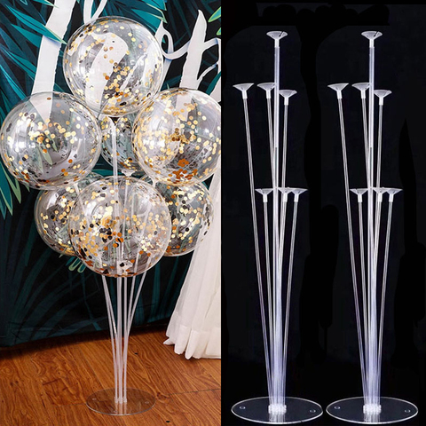 2 ensemble Latex support de ballon ballons support colonne métallique ballons bébé douche enfants fête d'anniversaire mariage décoration fournitures ► Photo 1/6