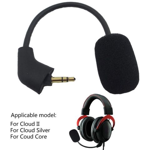 Remplacement jeu Mic 3.5 Mm Microphone pour Hyperx II jeux casques écouteurs pliable 360 degrés ► Photo 1/6