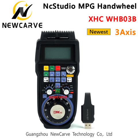 XHC WHB03B Nc Studio 3 axes volant sans fil MPG pendentif poignée à distance Compatible avec Weihong V5 V8 pour la gravure NEWCARVE ► Photo 1/6