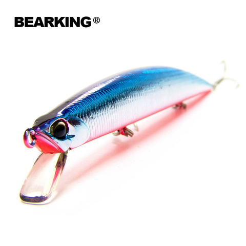 Bearking professionnel de pêche chaude de pêche leurres, 5 pcs/lot leurres de pêche, couleurs assorties, minnow 140mm 18g, flottant ► Photo 1/6