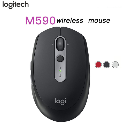 Logitech – souris Bluetooth M590, 1000 DPI, muet, sans fil, pour ordinateur de bureau et portable ► Photo 1/5