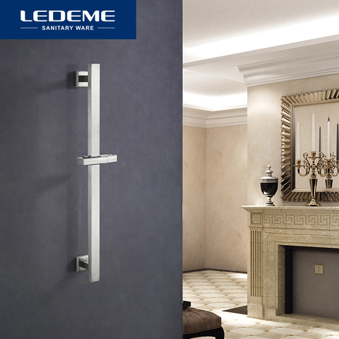 LEDEME – cadre de levage carré en acier inoxydable, barre de douche, support de tête réglable de haute qualité, L78002-3 ► Photo 1/6