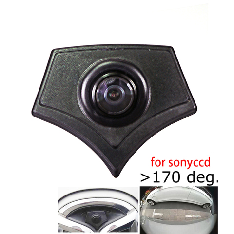 AHD180deg CCD Couleur Haute Qualité Logo De Voiture Vue de Face Marque Caméra pour Mazda 2 3 5 6 CX-7 CX-9 CX-5 Mazda 8 caméra frontale ► Photo 1/6