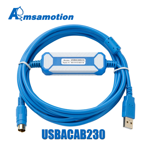 USBACAB230 pour Delta PLC Câble de Programmation USB À RS232 Adaptateur Pour USB-DVP ES EX HEIN CE SE SV Série SS Câble ► Photo 1/5