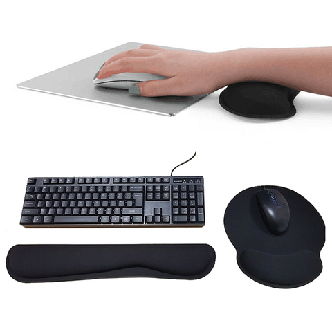 Tapis poignet de souris ergonomique en mousse à mémoire de forme, pour clavier et repose-poignet, pour ordinateur portable et jeu de bureau, 2022 ► Photo 1/6