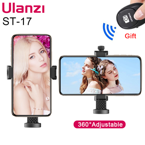 Ulanzi ST-17 universel téléphone trépied support avec chaussure froide trépied adaptateur cellule pour iPhone 12 12Pro Max Huawei Samsung Smartphone ► Photo 1/6