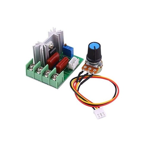 Régulateur de tension SCR AC 220V LED, modules de régulation de vitesse de moteur haute puissance 2000W avec potentiomètre ► Photo 1/3