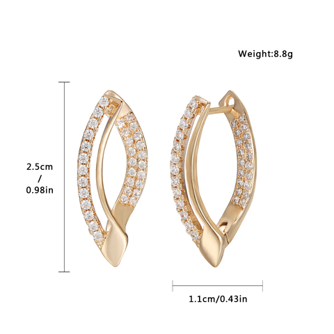 Hanreshe-boucles d'oreilles à clous en Zircon pour filles, bijoux de fête, Punk, AAA, naturelles, jolies, romantiques, petites boucles d'oreilles en cuivre, cadeau pour femmes ► Photo 1/5