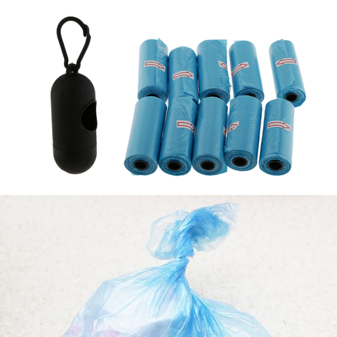 Sac à couches jetables pour bébé | 10 rouleaux de recharge avec distributeur, 150 pièces, sacs de déchets écologiques, fournitures de nettoyage des ordures ► Photo 1/6