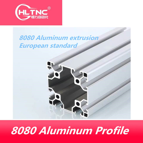 Profil en alliage d'aluminium extrudé, standard européen, promotion 2022, épaisseur 8080 2mm, cadre en alliage d'aluminium pour construction CNC ► Photo 1/3