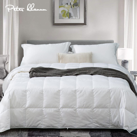 Peter Khanun Blanc Duvet de Canard D'été Couette/Couette/Couette/Couverture TTC Shell Couper À Travers 4 Couleurs Double reine Roi Top Qualité 022 ► Photo 1/6