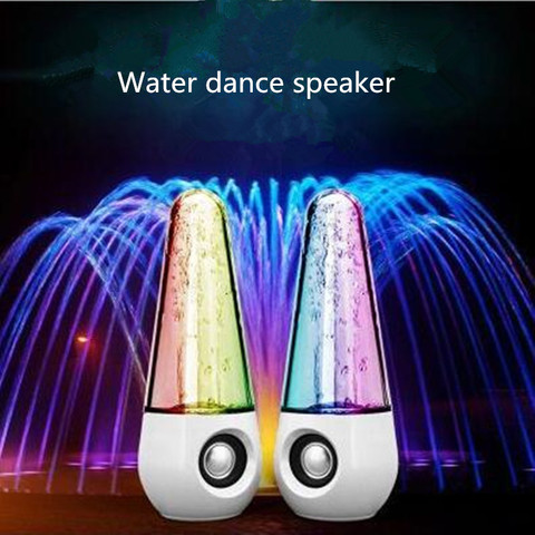 Lampes LED colorées danse de l'eau fontaine haut-parleur HIFI 3D Surround Subwoofer Support stéréo Smartphone ordinateur lecteur de musique ► Photo 1/6