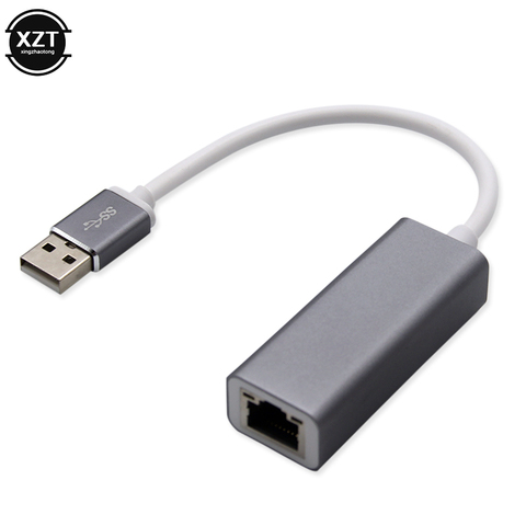 Adaptateur Ethernet USB, carte réseau, pilote gratuit, USB vers RJ45 millions LAN, câble convertisseur, 100Mbps, pour PC et Mac ► Photo 1/6