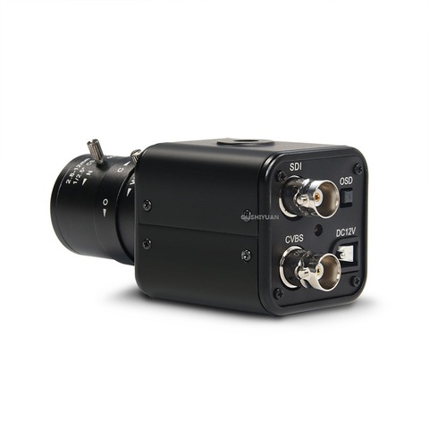Mini caméra de vidéosurveillance industrielle SDI, boîtier de sécurité, lentille Zoom HD-SDI 1080P 2.8-12mm ► Photo 1/5