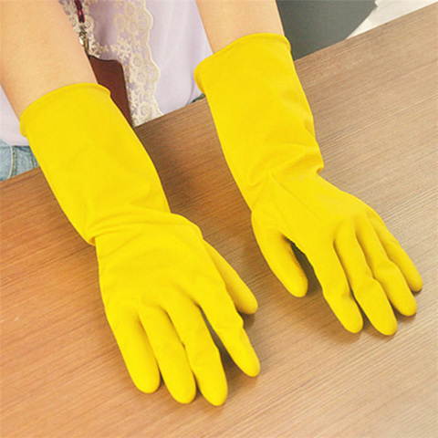 Gants de lavage de vaisselle en caoutchouc épais, imperméables, vente en gros, hiver ► Photo 1/6