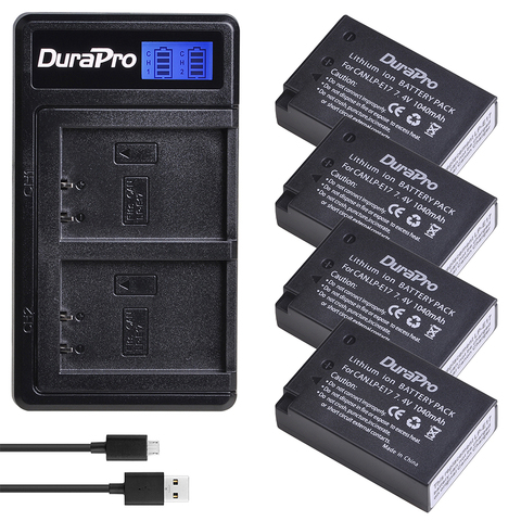 LP E17 – chargeur de batterie d'appareil photo 1040mAh 7.4V en option, pour Canon EOS Rebel T6i 750D T6s 760D M3 8000D Kiss X8i ► Photo 1/6