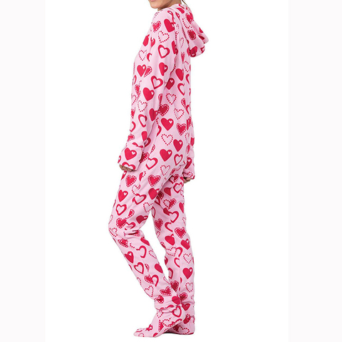 Combinaison en velours corail, automne et hiver, pyjama décontracté, garde au chaud, doux, mignon, rose, amour, vêtements de nuit ► Photo 1/6