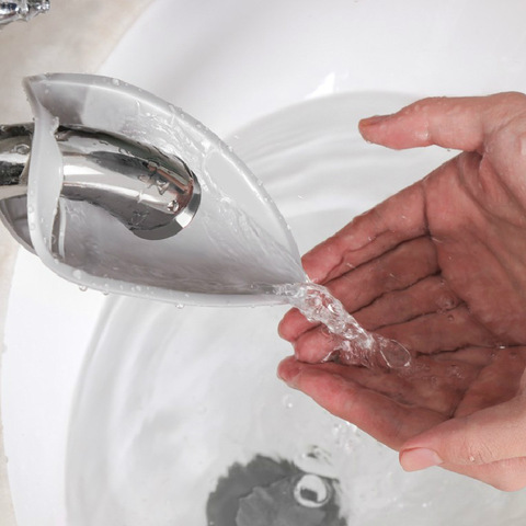 Extension de robinet de maison, goulotte d'eau pour bébé, extension de robinet après dispositif de lavage d'eau, extension primaire, bouche d'éclaboussure pour enfants ► Photo 1/6