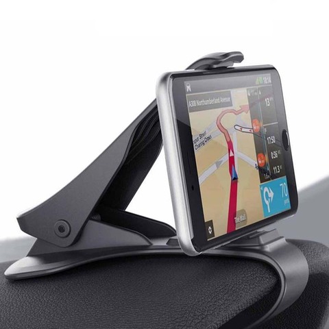 Support universel de téléphone à Clip pour voiture, 6.5 pouces, Navigation GPS, tableau de bord ► Photo 1/6