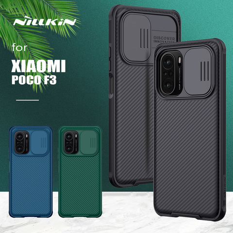 Nillkin – coque de Protection Ultra-mince pour Xiaomi Poco F3, avec caméra coulissante, CamShield ► Photo 1/6
